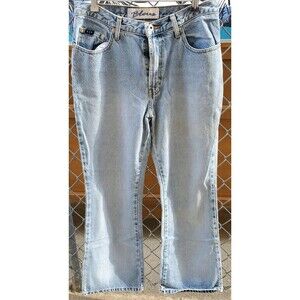 Vtg Express Bleus Jeans Size 9/10 SHORT Light Wash High Waist Denim Women READ!!